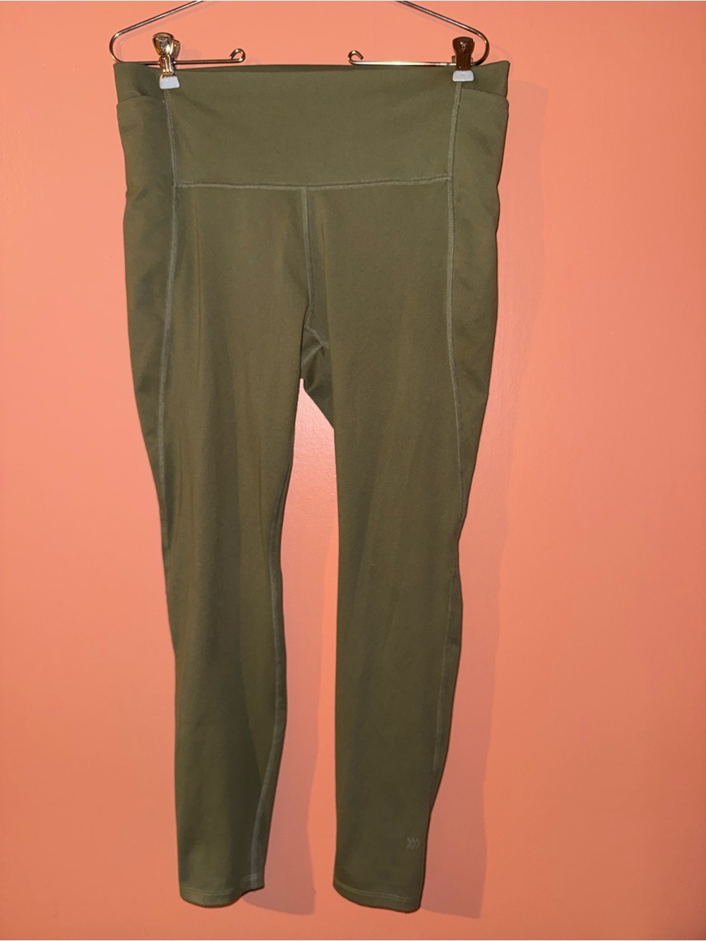 High-Waist Olive Green Activewear Leggings